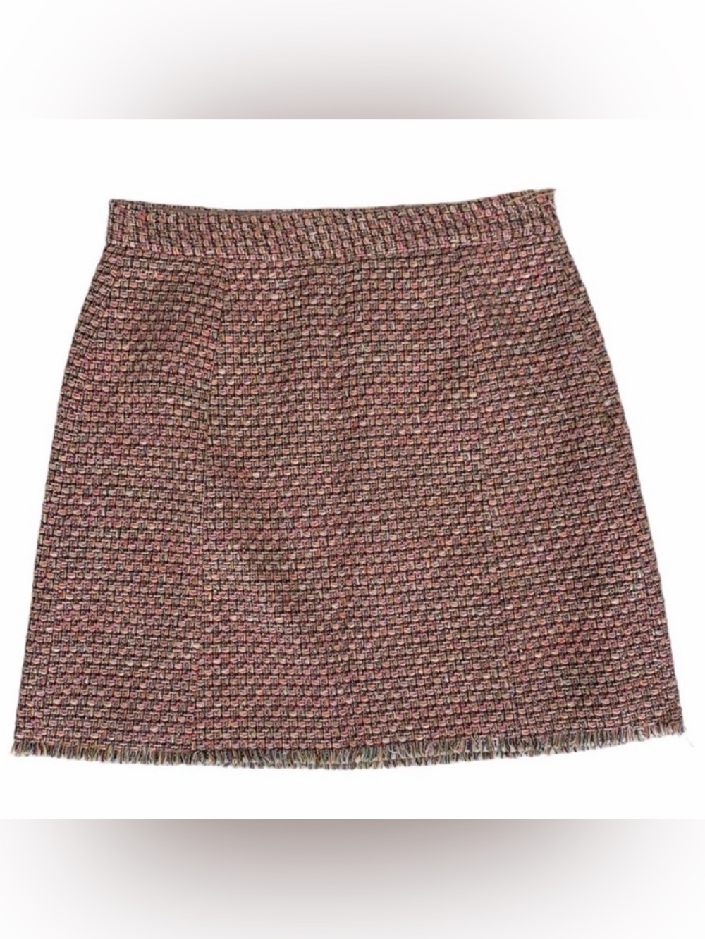 Babaton Multicolor Tweed Mini Skirt - Pink, Black, Cream
